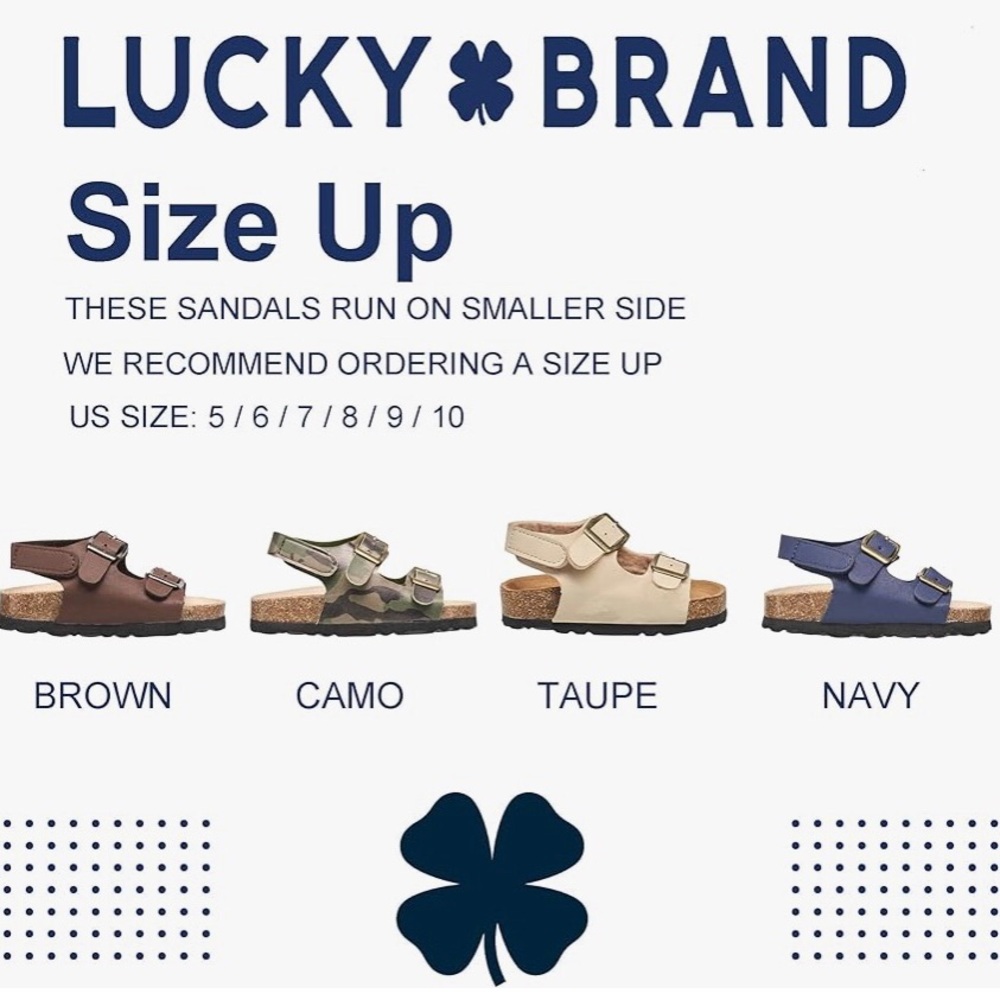 Lucky Brand Toddler Girl Sandals Size8– Brown Cork Sole w Adjustable Strap (NWT) - Picture 5 of 7